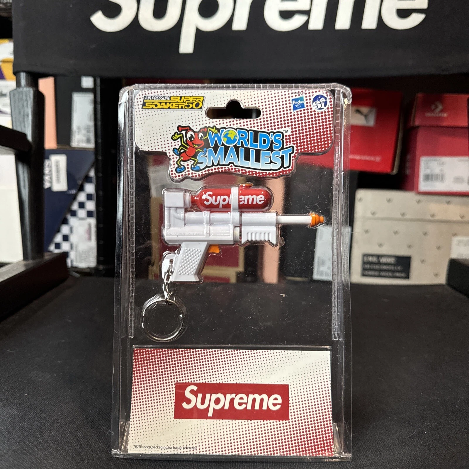 Porte clés Supreme Super Soaker 50 Water Blaster SS19 NEUF le plus petit du monde
