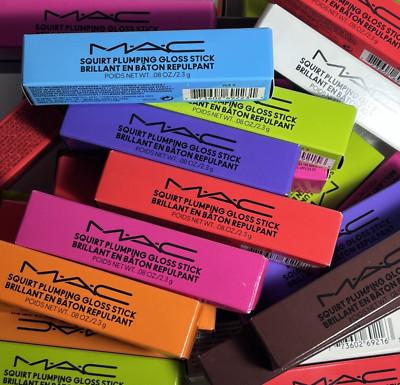 MAC Lip Gloss SQUIRT Plumping Stick NIB, 100% AUTHENTIC, CHOOSE YOUR SHADE