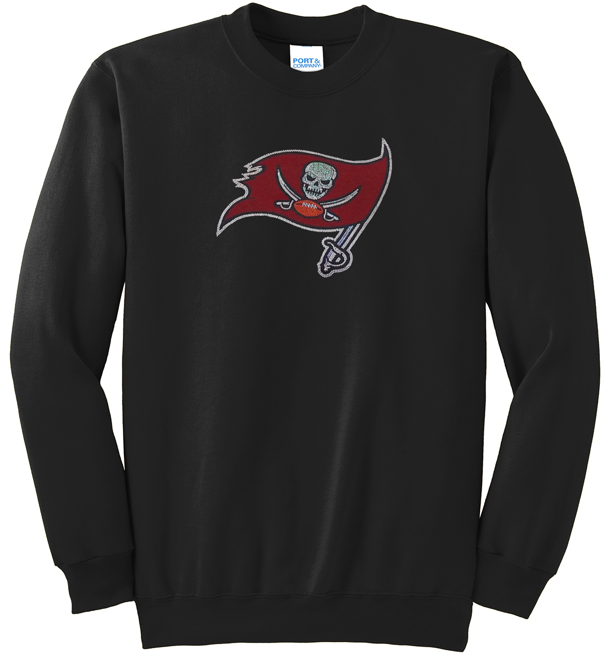 Women's Tampa Bay Buccaneers Ladies Bling Sweatshirt Woman's Sweat