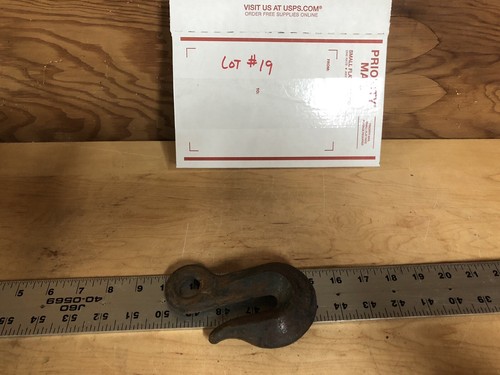 Vintage Diamond Duluth Hook Heavy Duty Large Rusty Chain Hanging Hoist Farm Old