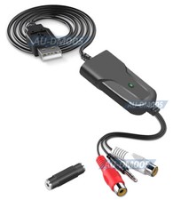 USB-Based Audio Capture Digitizer From AUX or RCA Cassette To MP3 WAV For PC Mac
