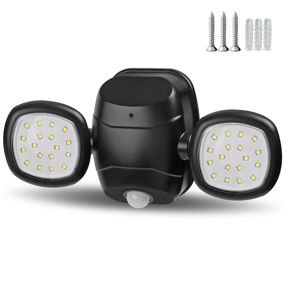 EXTRASTAR Security Wall Lights Outdoor w/PIR Motion Sensor Battery Operated Hallway Garden