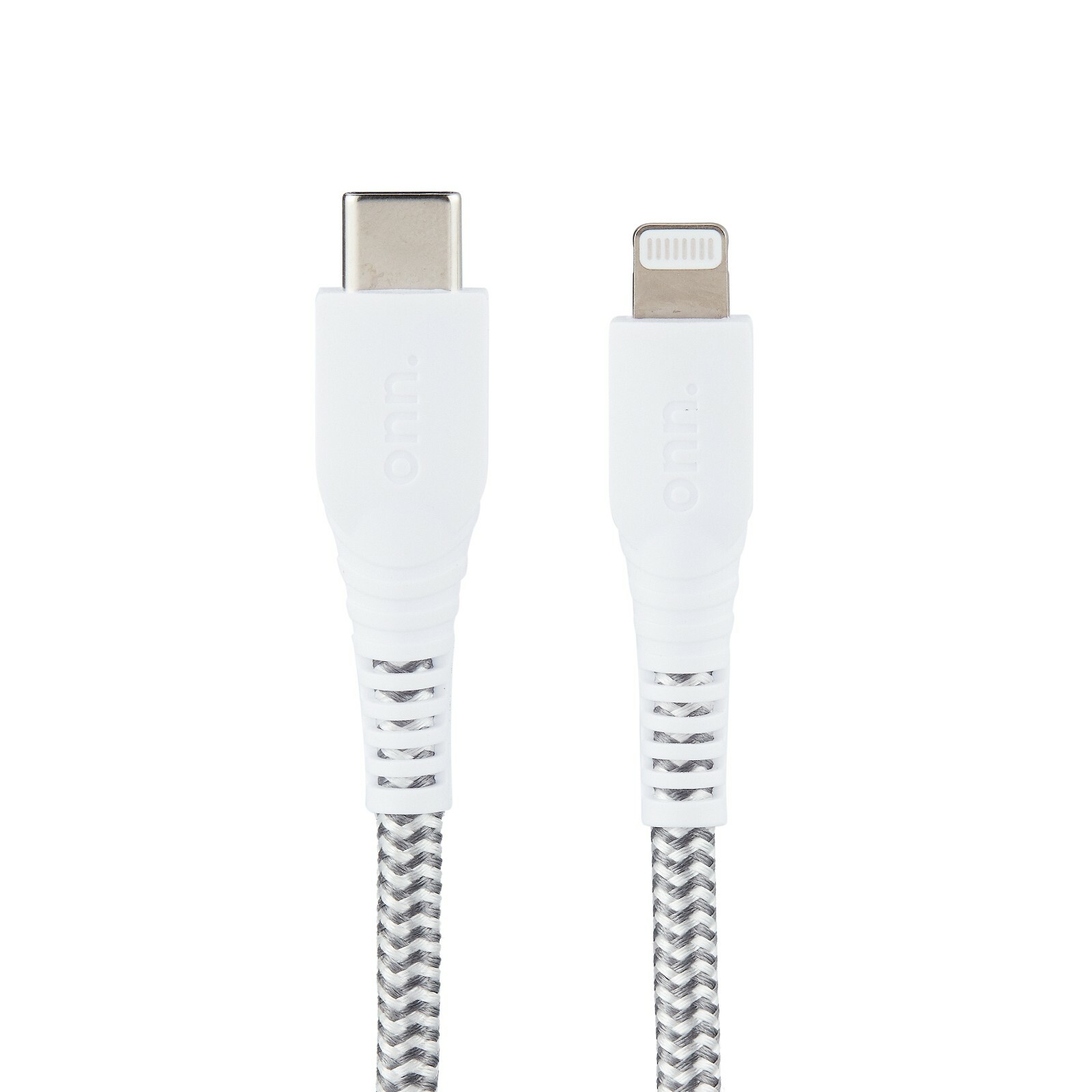 Onn WIAWHT100010801 6' Braided USB-C to Lightning Cable (MFI Certified),-image