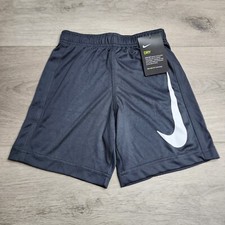 Nike Little Boys Big Swoosh Performance Shorts Anthracite Gray 862851-693 Small