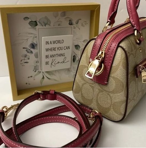 ๐ผ๐ฆ Coach C9947 ๐ผ๐ฆ Mini Rowan Signature Canvas Crossbody Bag Handbag ๐ผ W8o3 - Picture 5 of 10
