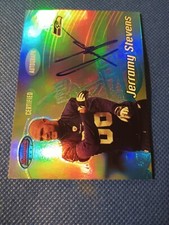 2002 JERRAMY STEVENS BOWMANS BEST AUTOGRAPHED AUTO ROOKIE CARD RC #140 SEAHAWKS