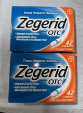 zegerid otc 20mg 24hr 84capsules exp 06/2026 Sealed Packs