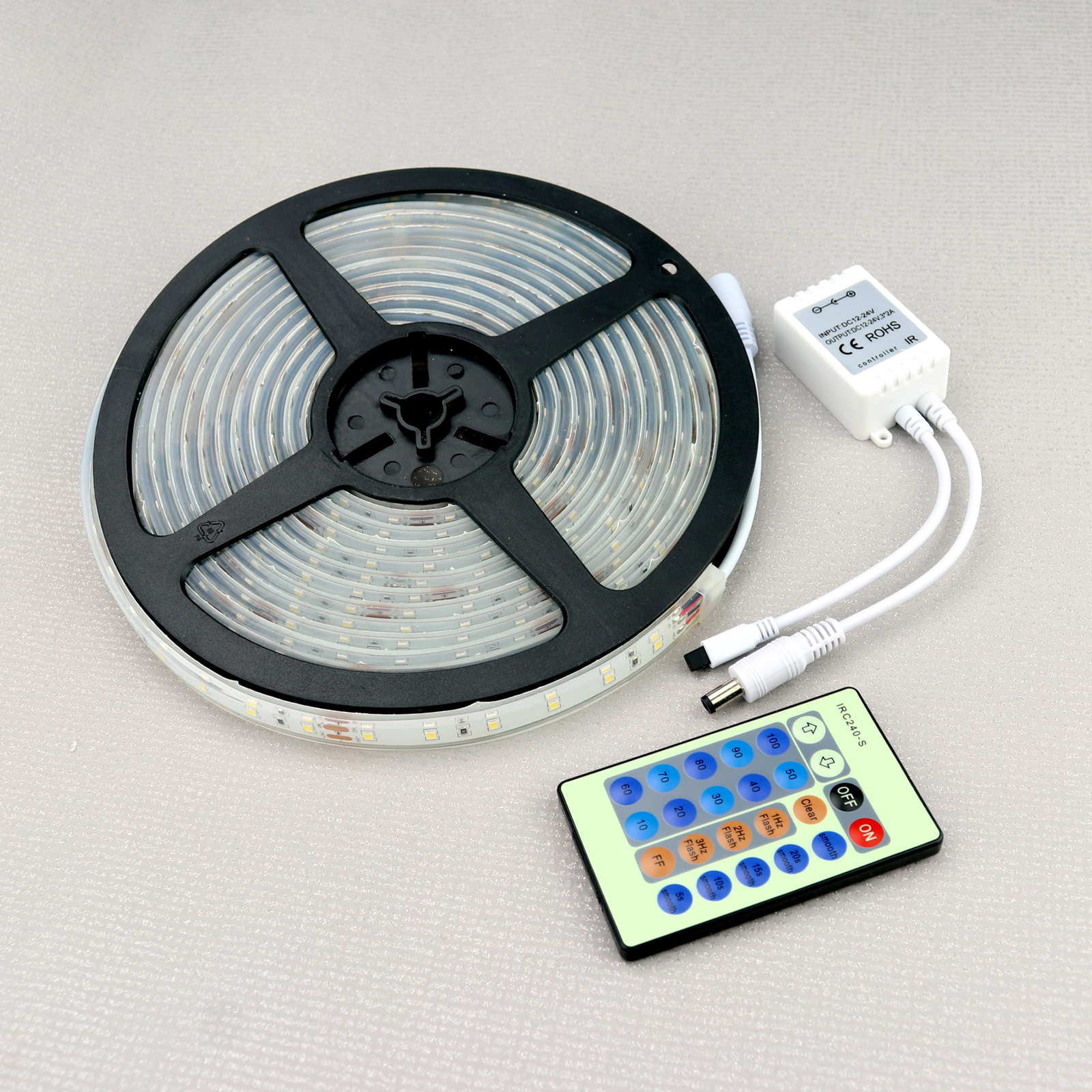 TIME LED Ambient 24V 5m Outdoor Soft LED Strip Light (Daylight) with Remote