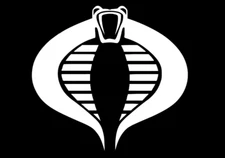 Cobra Commander Gi Joe DIE-CUT Chrome or Color Vinyl Decal Sticker NEW