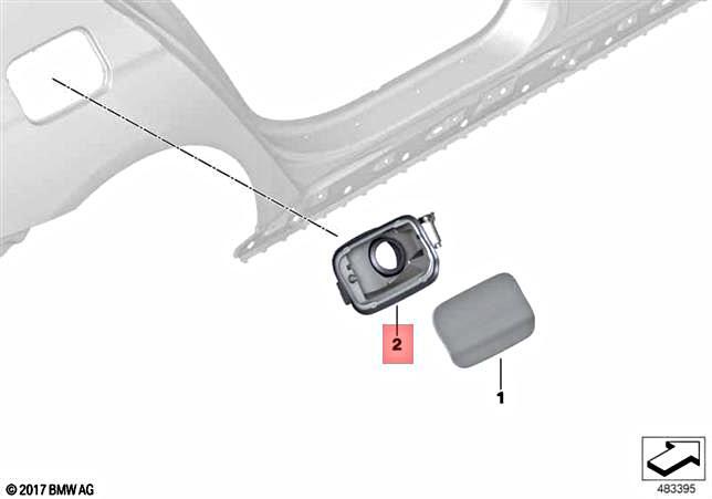 Genuine BMW G12 740eX 740Le 740LeX Sedan Cover Pot 51177358679 | eBay 