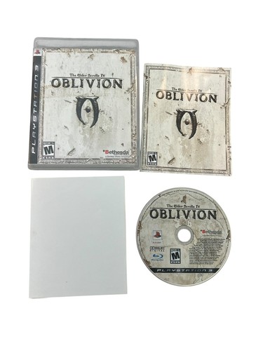 Playstation 3 PS3 The Elder Scrolls IV Oblivion Complete W/ Map CIB RPG Game