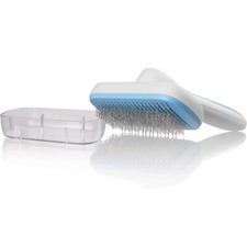 Pets First Self Cleaning Slicker Brush for Dogs  Cats Premium Dog Brush