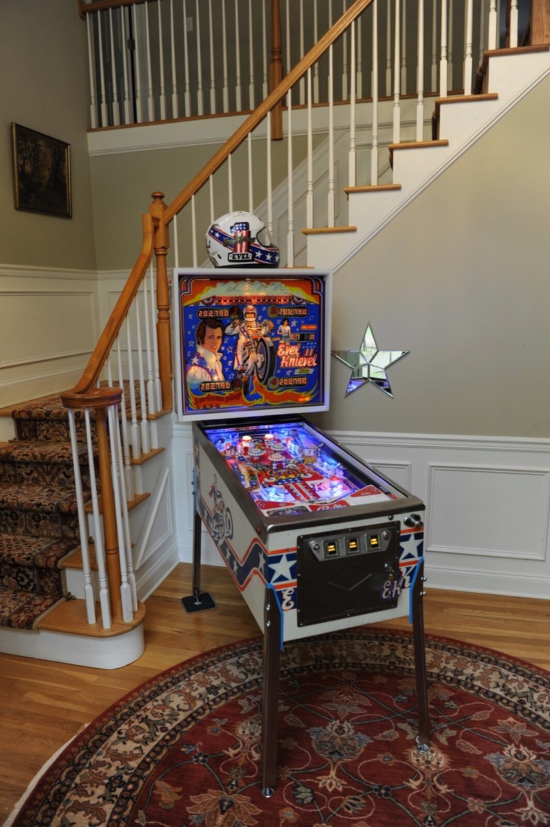 Bally Evel Knievel Pinball Machine. Beautifully new playfield