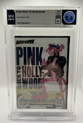 Pink Goes to Hollywood (Sega) Factory Sealed WATA Graded 9.4 V-Overlap Seal A+