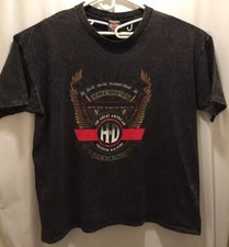 Harley Davison T Shirt Holoubek Black Splatter 1994 1992 Large Made In USA
