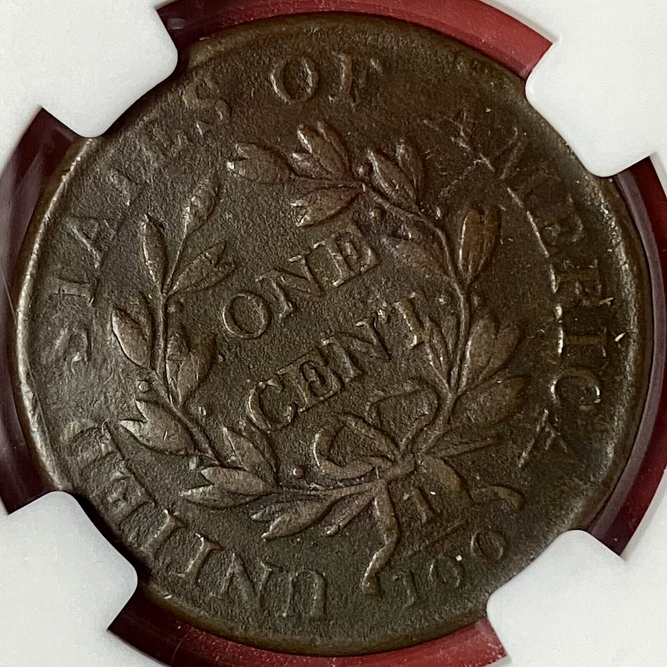 NGC-VF! 1803 LARGE CENT SMALL DATE LARGE FRACTION DAMAGE ROTATED REVERSE ERROR! - Image 2 of 3