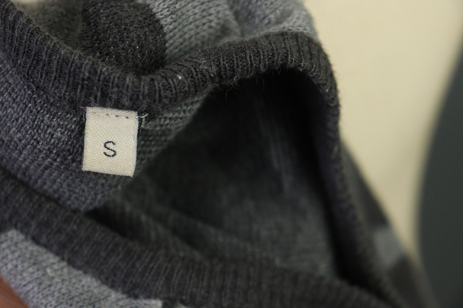 Edwin Gray Crew Neck Diamond Pattern Relaxed Swea… - image 18