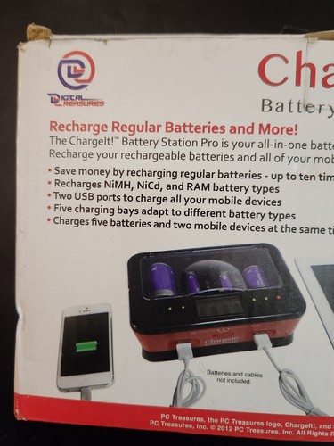 Charge It Battery Station Pro 4 AAA AA C D and 9V ALKALINE,NIMH,NICD, RAM #B0343 - 第 12/15 張圖片