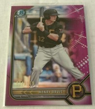 Henry Davis 2022 Topps Bowman Chrome Prospect Base Card Fuchsia Parallel 034/199