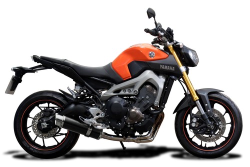 Yamaha FZ-09 MT-09 XSR900 Delkevic 3-1 Exhaust 14" Carbon Round Muffler 14-20 - Picture 3 of 5