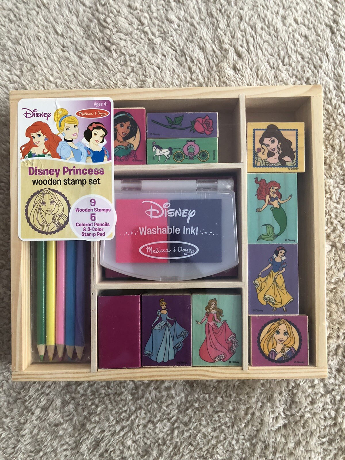 melissa and doug disney princess stamp set