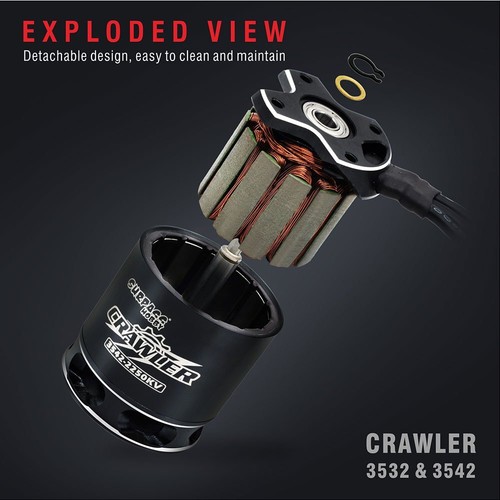 Surpass Hobby Crawler 3542 Outrunner Brushless Motor for 1/10 RC Crawler Car - Picture 6 of 16