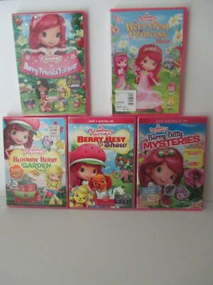 Lot of 5 Strawberry Shortcake DVD's All New and Sealed | eBay