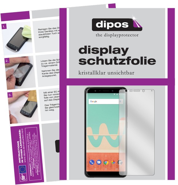 6X Schutzfolie FüR Wiko View Go Klar Displayschutzfolie Folie Display Schutz-image