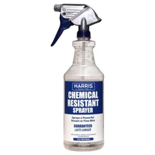 Harris Chemical Resistan Mister/Sprayer Clear/Gray Plastic Spray Bottle 32 oz
