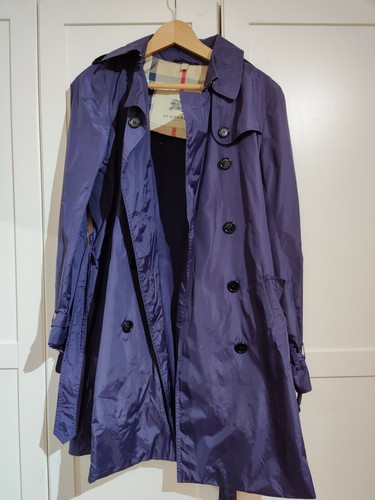 Burberry trench coat purple, size 8 | eBay