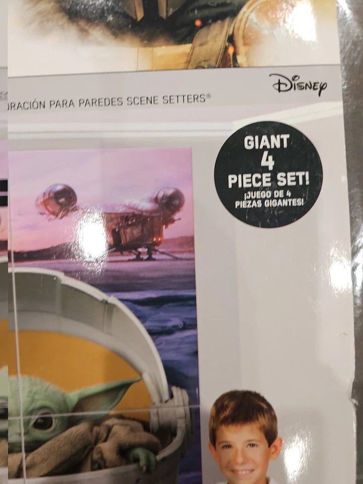 KIT DE DECORACIÓN DE PARED STAR WARS The Mandalorian ESCENA SETTERS ~ Fiesta de Cumpleaños Jedi Foto 3 de 4