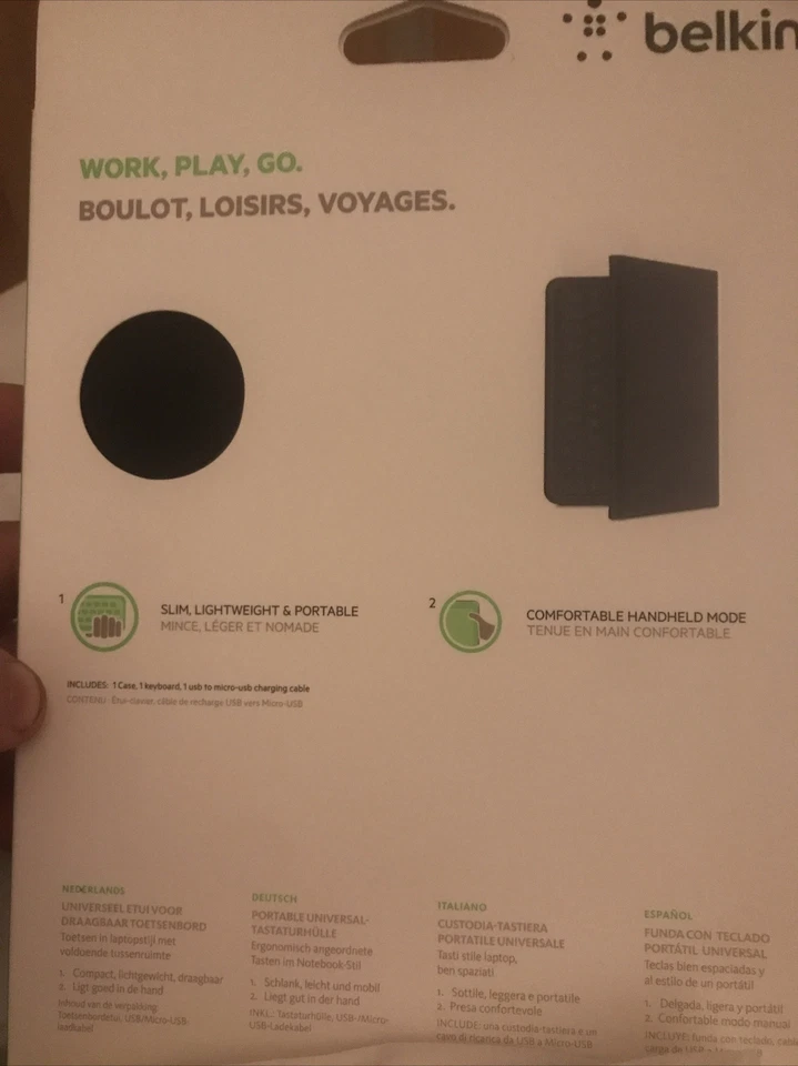 Belkin QODE Universal Keyboard Case for 7 inch Android Tablets-Bluetooth Wireles - Image 2 of 3