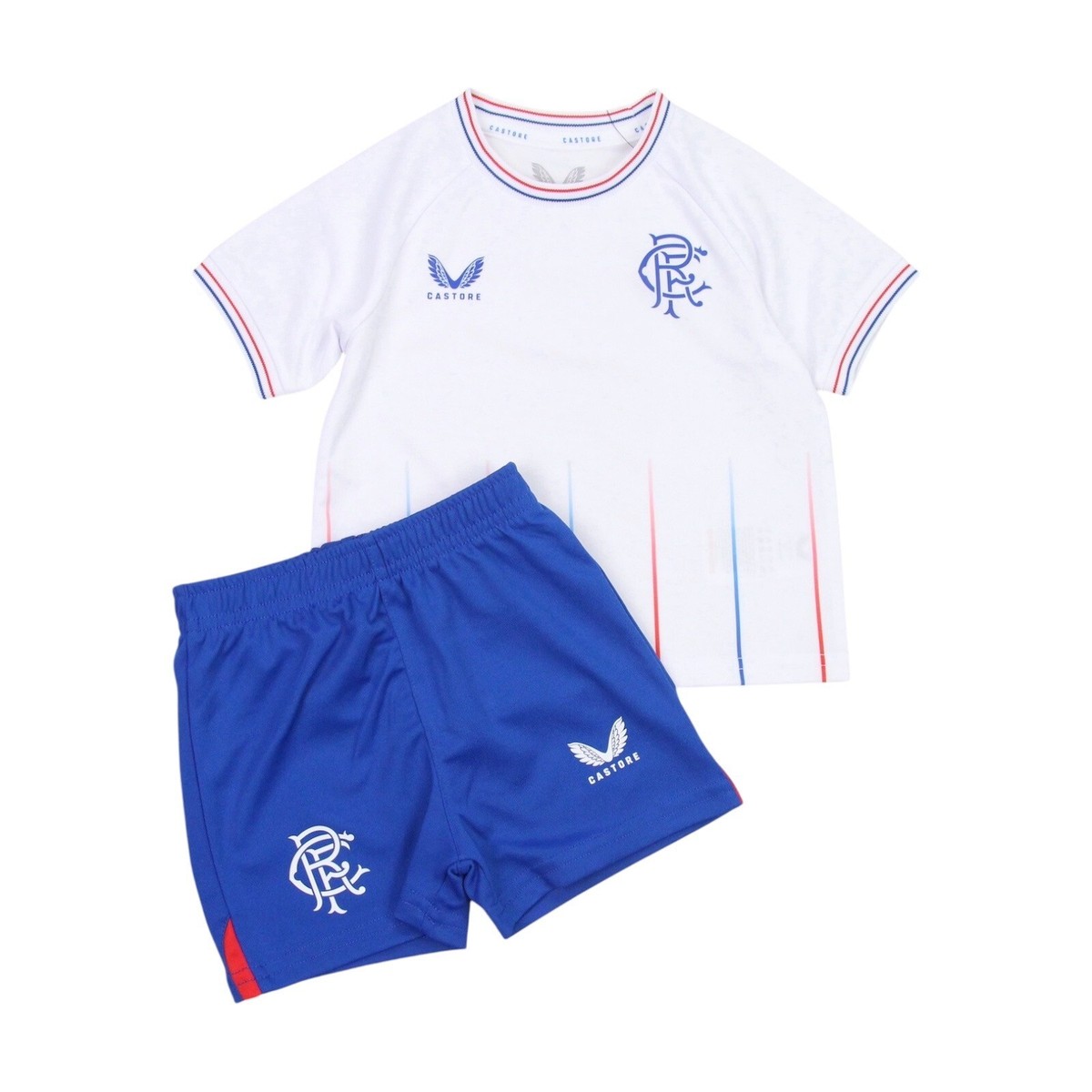 Castore Glasgow Rangers Football Kit Kids Babies Age 6-9 Months Away Shirt  BNWT