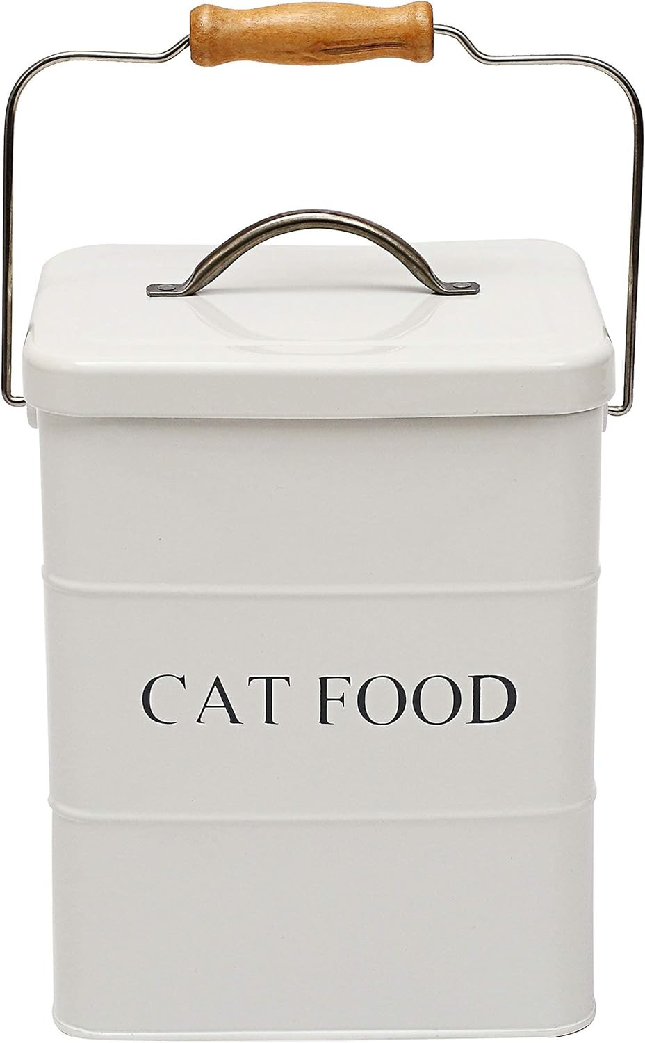 Treat Storage Container With Lid Scoop Included - Perfect Farmhouse Cat