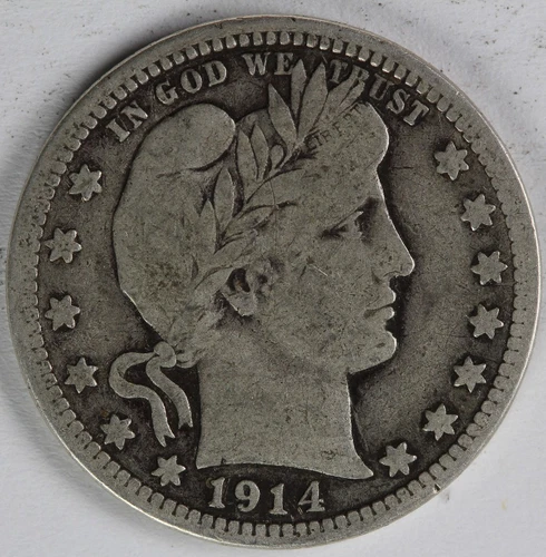 F 1914 Barber Quarter