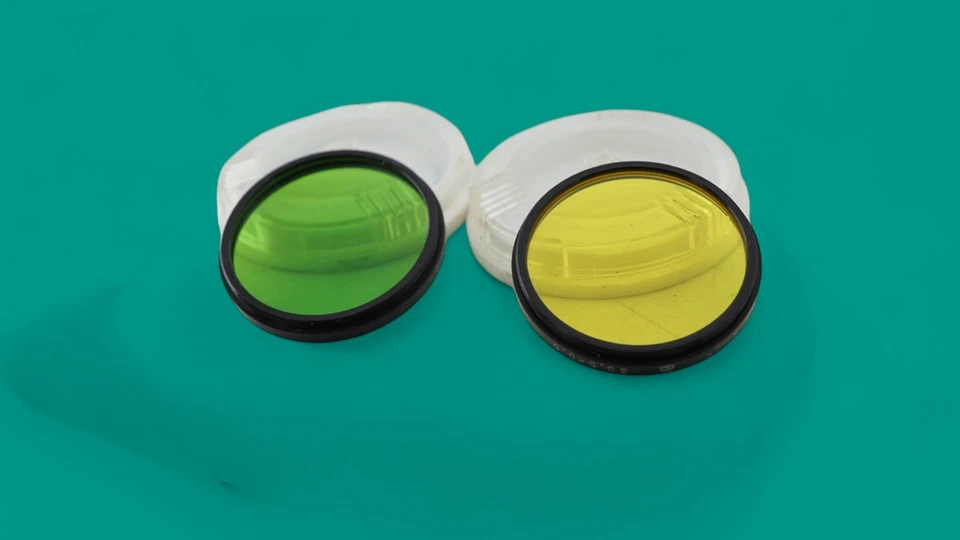 2 pcs LZOS photo filters JZ-2x and J-2x for lens m35.5 mount for Industar 50-2 - Image 4 of 4