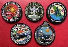 Lot Écussons Gendarmerie - PVC et brodés - Pour collection