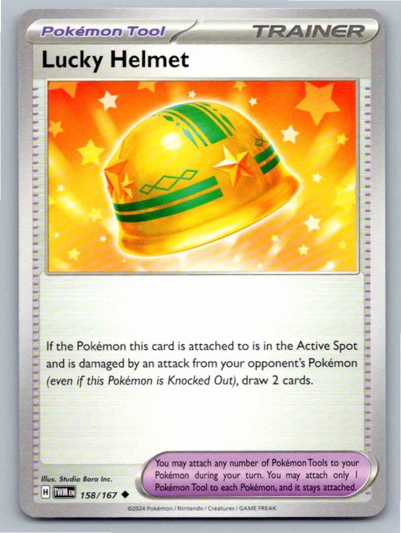 POKEMON LUCKY HELMET TWILIGHT MASQUERADE 158/167 UNCOMMON NM A38660 FREE S&H