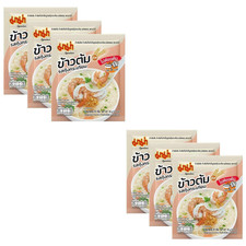 MAMA Gamberetti Aglio Riso Porridge Tazza Cibo Thai Istantaneo 35 g x 6 pz.