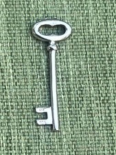 Vintage Sterling Silver 925 Key Pendant Charm Kappa Broken Bail Repair Craft