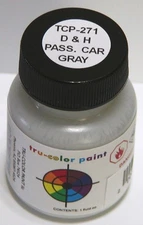 Tru-Color Paint TCP-271 For Airbrush, D&H Passenger Car Gray, 1 ounce