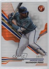 2024 Topps Pristine All-Star Game Orange Pulsar Refractor 18/25 Salvador Perez