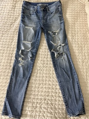 American Eagle Outfitters Distressed Blue Jeans