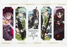 Sword Art Online GGO 5-Piece Bookmark Set Kirito Sinon 5.9in Used