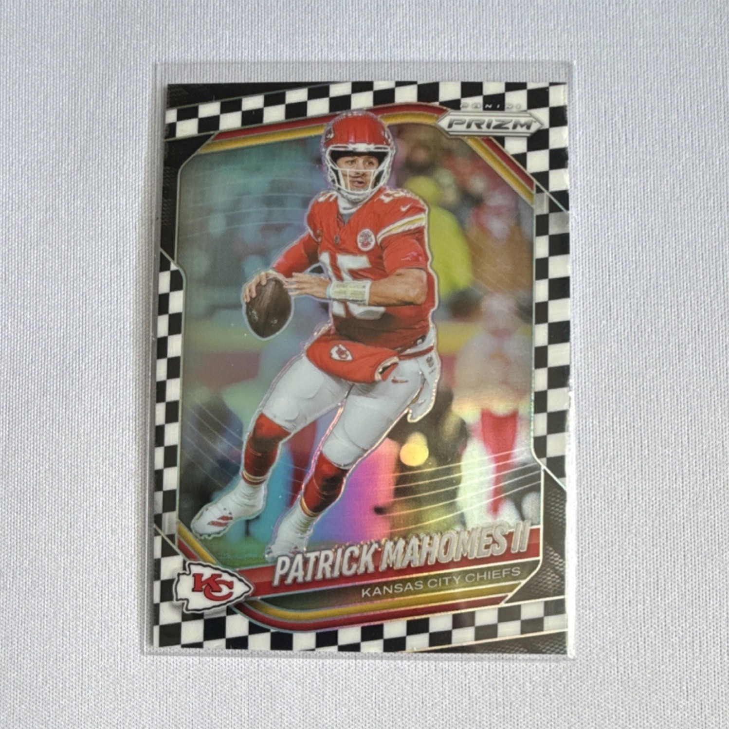 Panini Prizm 2025 Patrick Mahomes II #26 Black & White Checker Chiefs