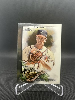 2022 Topps Allen & Ginter Chrome #252 Tom Glavine Magenta Refractor #/199