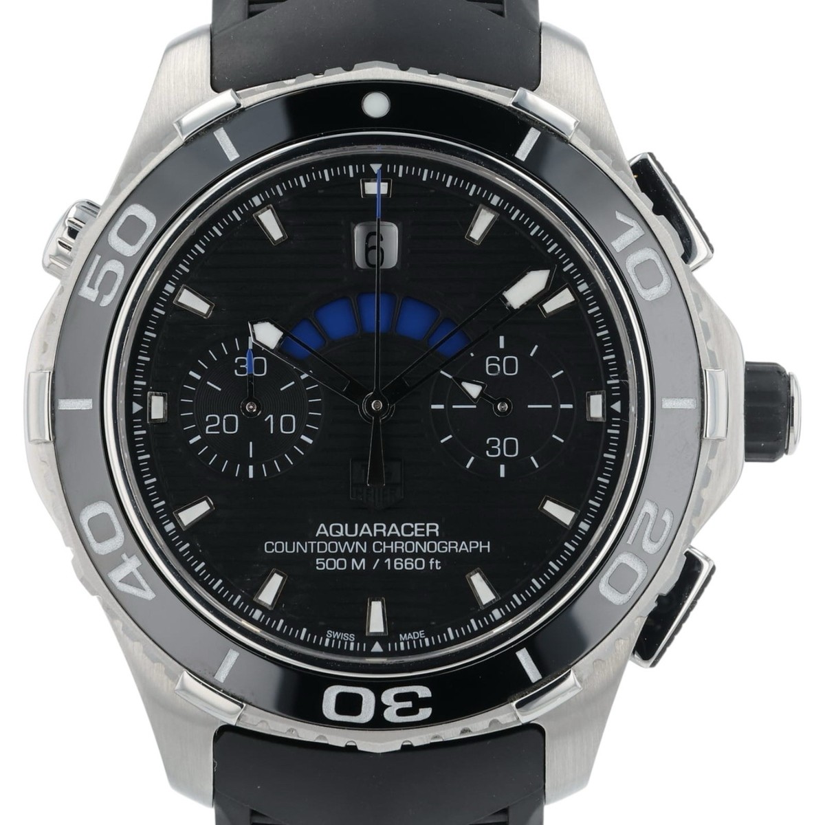 Tag Heuer Aquaracer Black Dial Stainless Steel 46.2mm Automatic