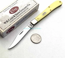 Case XX USA Yr 2000 OLD VERSION Slimline Trapper Chrome Vanadium Knife CA031