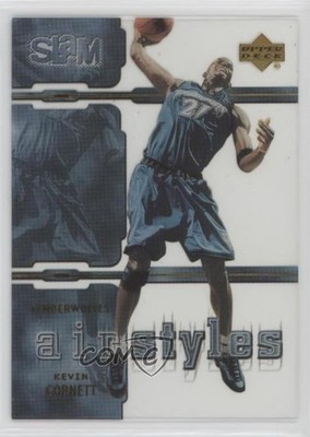 2000-01 Upper Deck Slam Air Styles Kevin Garnett #AS1 HOF 2v5