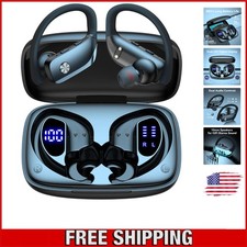 80H Playtime Wireless Bluetooth Earbuds with LED Display for Sports  Workouts